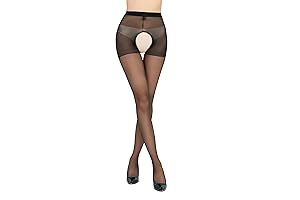 12 Denier Silky Stockings Sexy Crochless Pantyhose