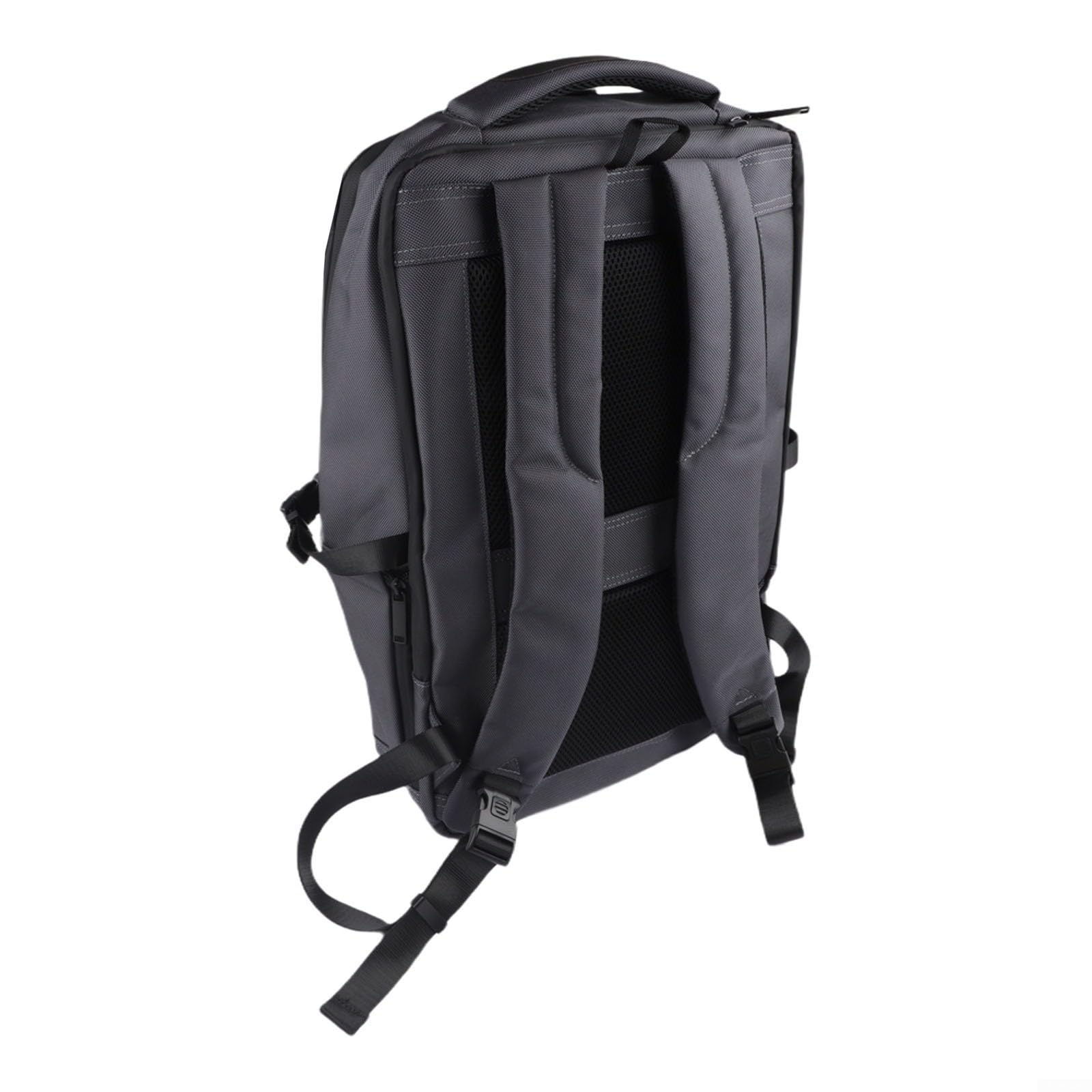 Zaino solare con pannello da 30 W, zaino Oxford leggero da 35 litri, per escursionismo, campeggio, cerniera impermeabile, grigio scuro