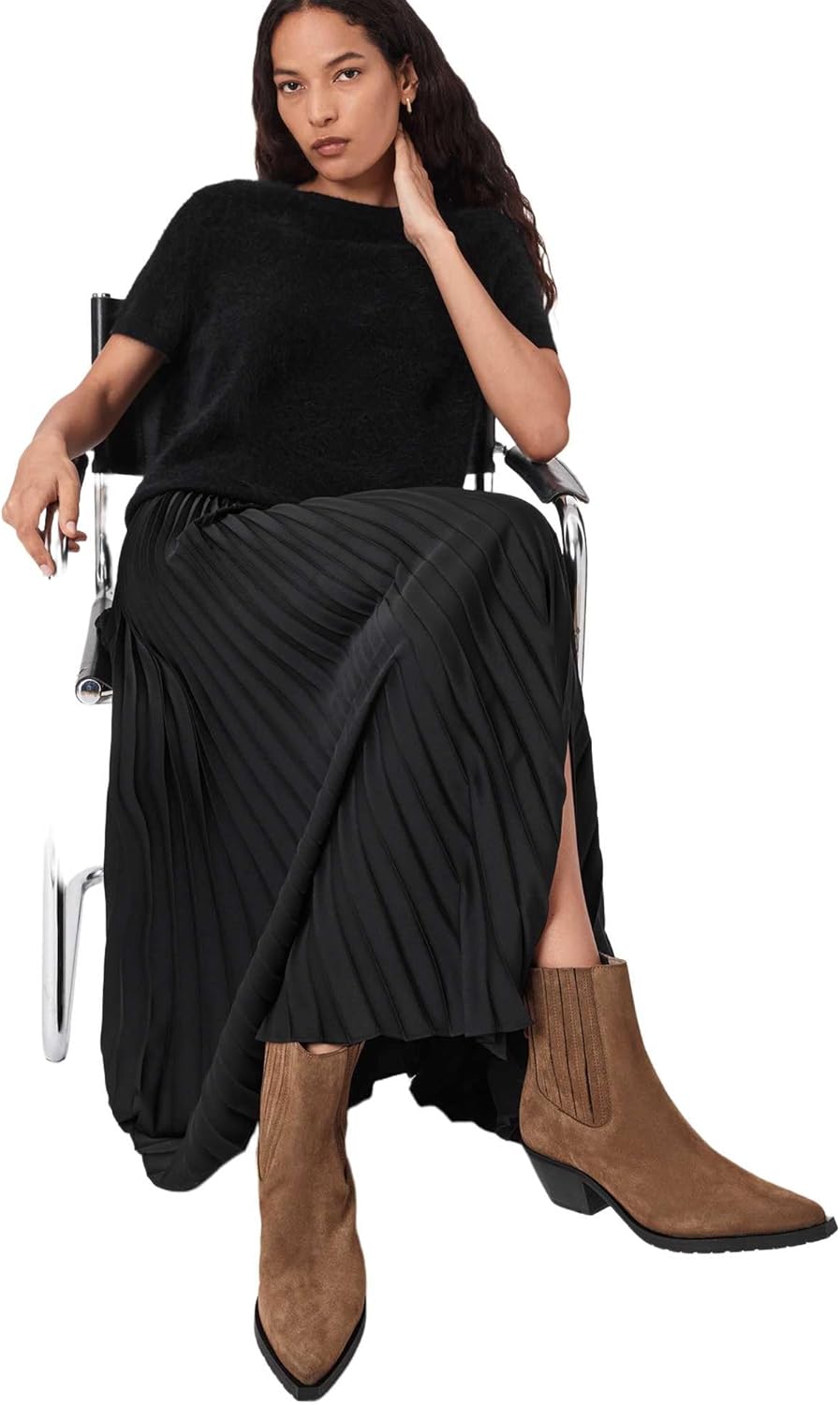 AllSaints womens Marcie Suede Boot