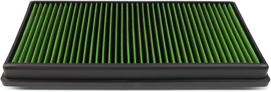DNA Motoring AFPN-007-GN Clean Air Washable Drop In Panel Air Filter Enhance Engine Performance Power & Acceleration Improve [Compatible with 10-15 Range Rover Sport LR4]