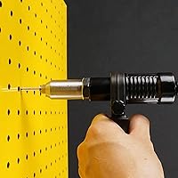 Vista 9 de Adaptador de pistola de remaches con mango de plástico removible, cabezal de pistola de remaches eléctrica, accesorios de herramienta de taladrado