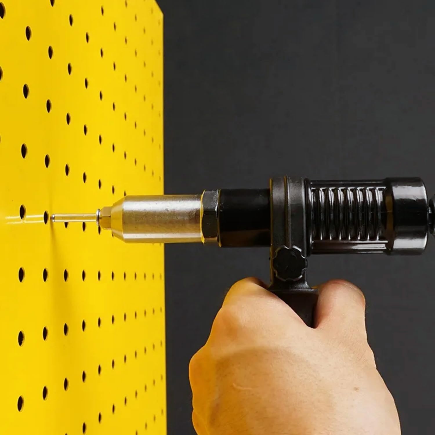 Adaptador de pistola de remache con mango de plástico extraíble, cabeza de pistola de remache eléctrica, accesorios de taladro de remache inalámbrico