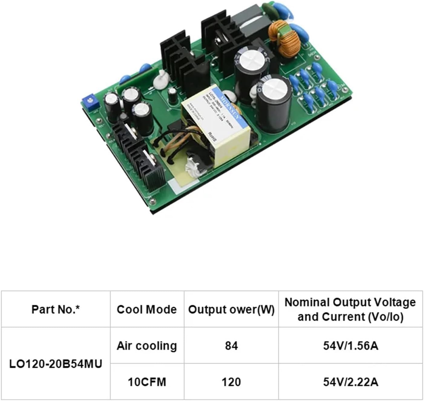 AC/DC Converter LO120-20BxxMU Series 120W, AC-DC Converter | LO120-20B54MU