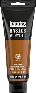 Liquitex BASICS Acrylic Paint, 250ml (8.5-oz) Tube, Raw Sienna