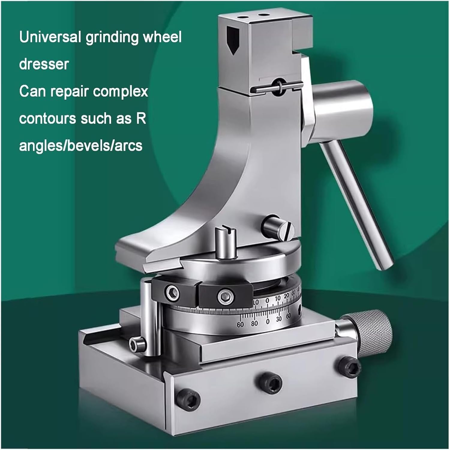 Raschietto di precisione per mole abrasive da 0,01 mm con base scorrevole per rettificatrici per superfici piane e curve