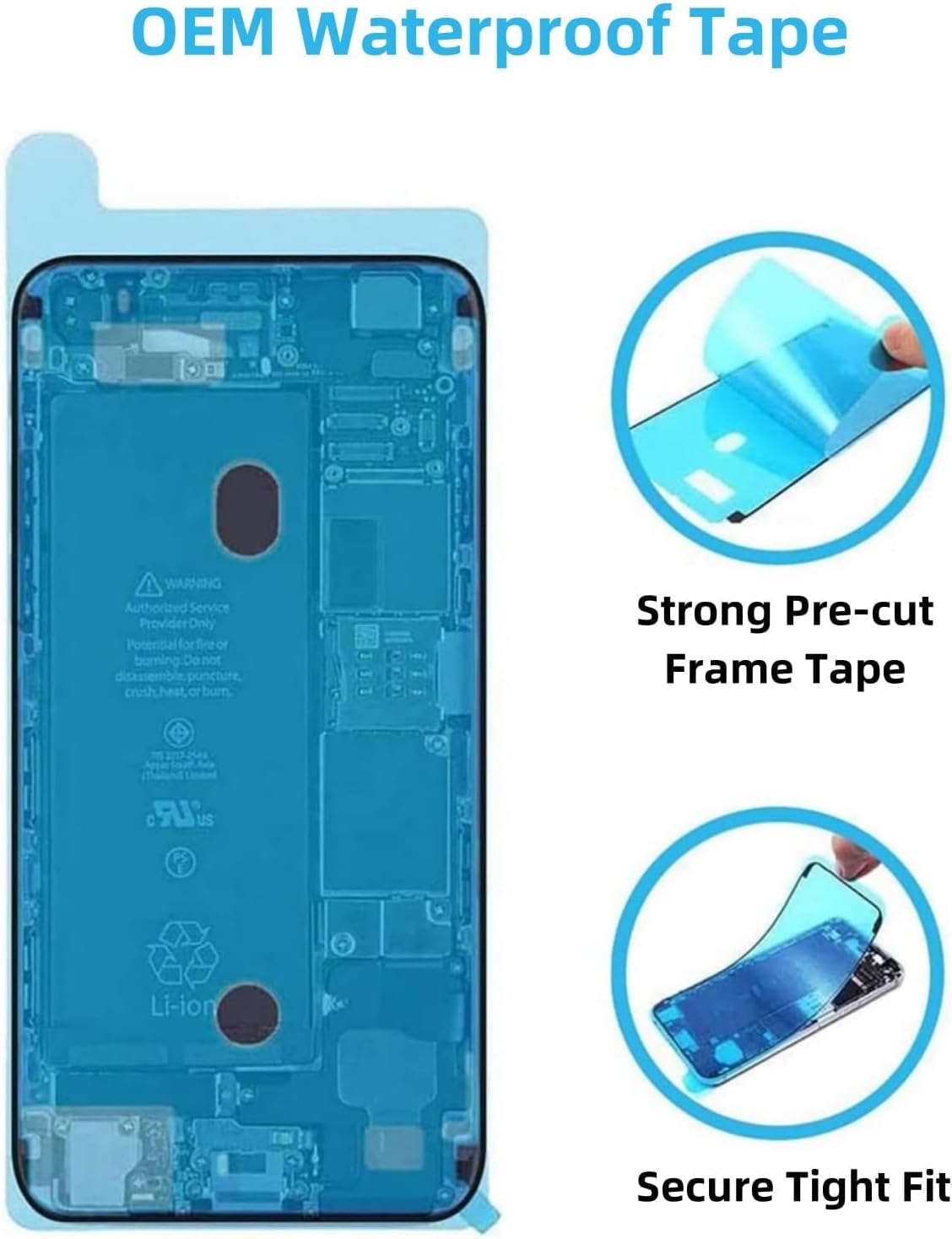 14 Back Glass Replacement with Plate & Flex Cable and All Parts for iPhone 14 Back Cover Glass (Midnight, 6.1 Inch) + Waterproof Tape + Repair Tools (*Midnight*)