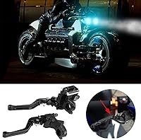 Vista 3 de PACEWALKER - Juego de palancas de embrague y cilindro maestro de freno de manubrio universal para motocicleta, CNC, izquierda y derecha, 7/8