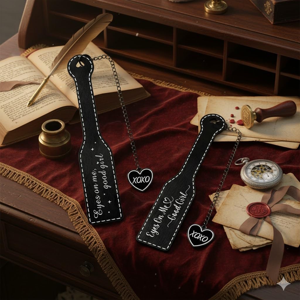 Dark Romance Bookmark for Women,Funny Reding Metal Bookmarks for Adults,Book Club Reading Book Lover Bookmarks Bulk Gifts for Women (2PC Heart) - Image 3