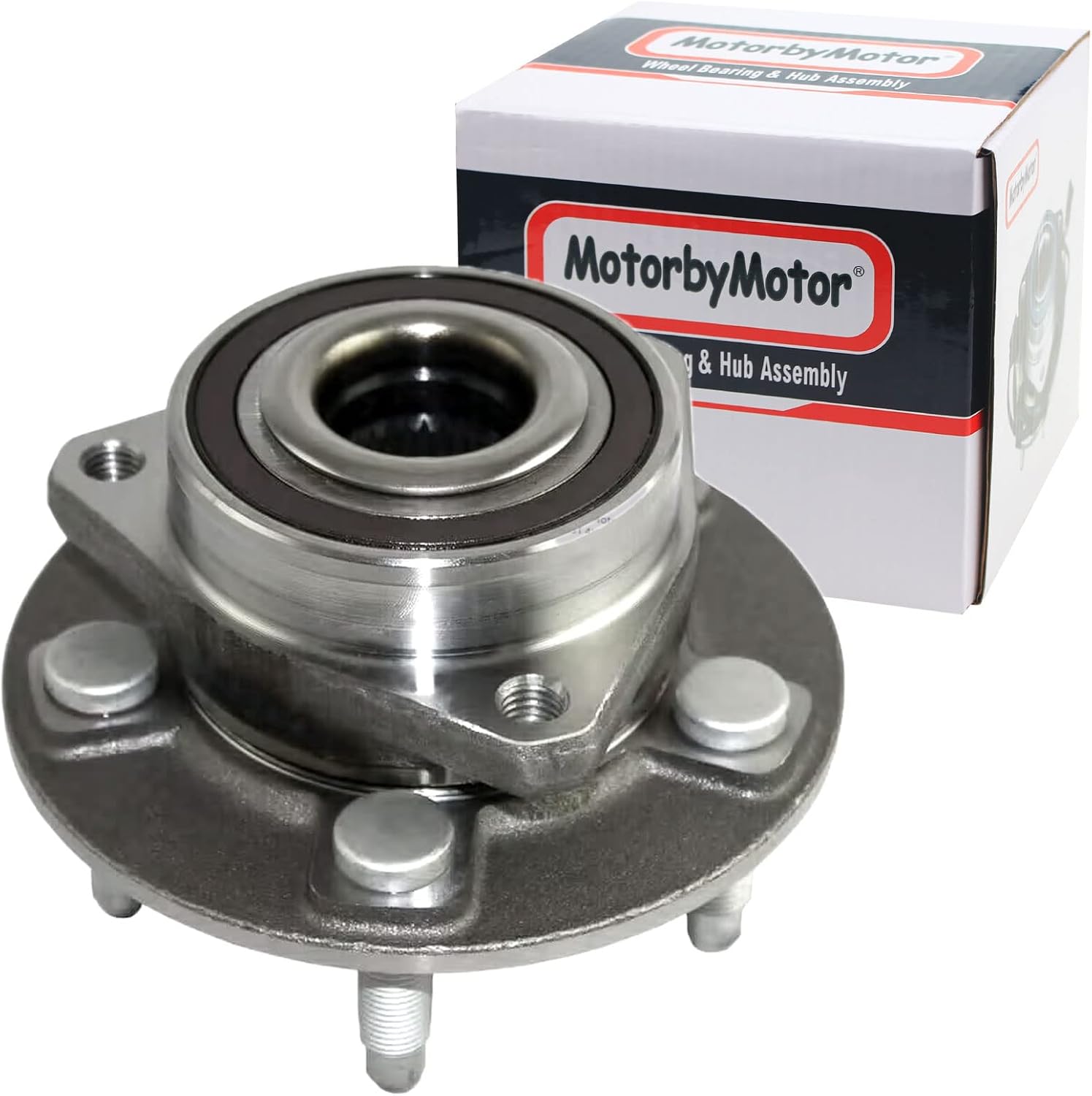 MotorbyMotor 513282 Front Rear Wheel Bearing and Hub Assembly Fits for Chevy Impala Camaro, Cadillac CTS XTS Heavy Duty Wheel Hub Bearing Assembly 5 Lugs