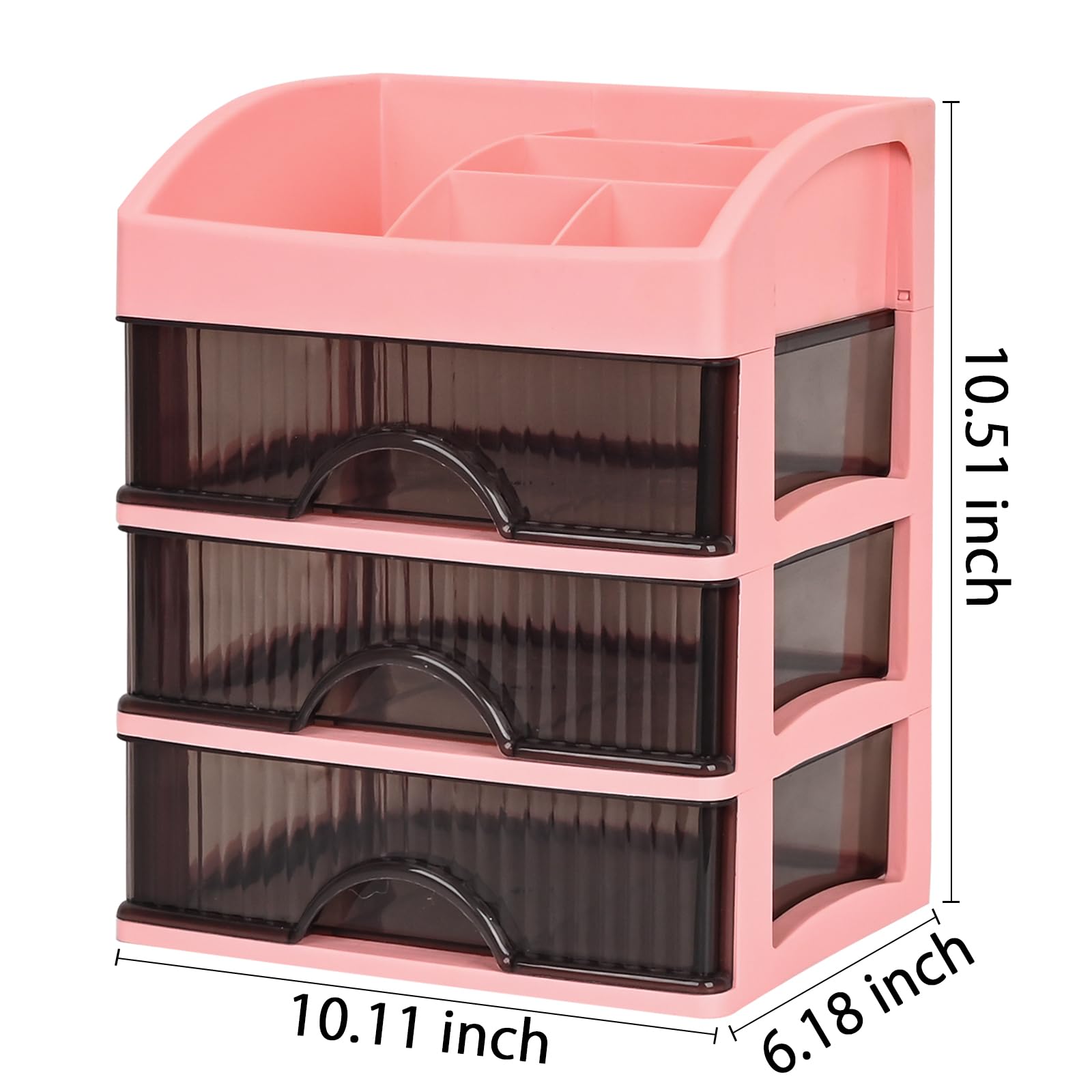 KAYYUKI WH 4-Layer Desktop Drawer Organizer - Pen Holder and Office Supplies Desk Organizer with Sliding Drawer, Ideal for Office and Home Workspaces.