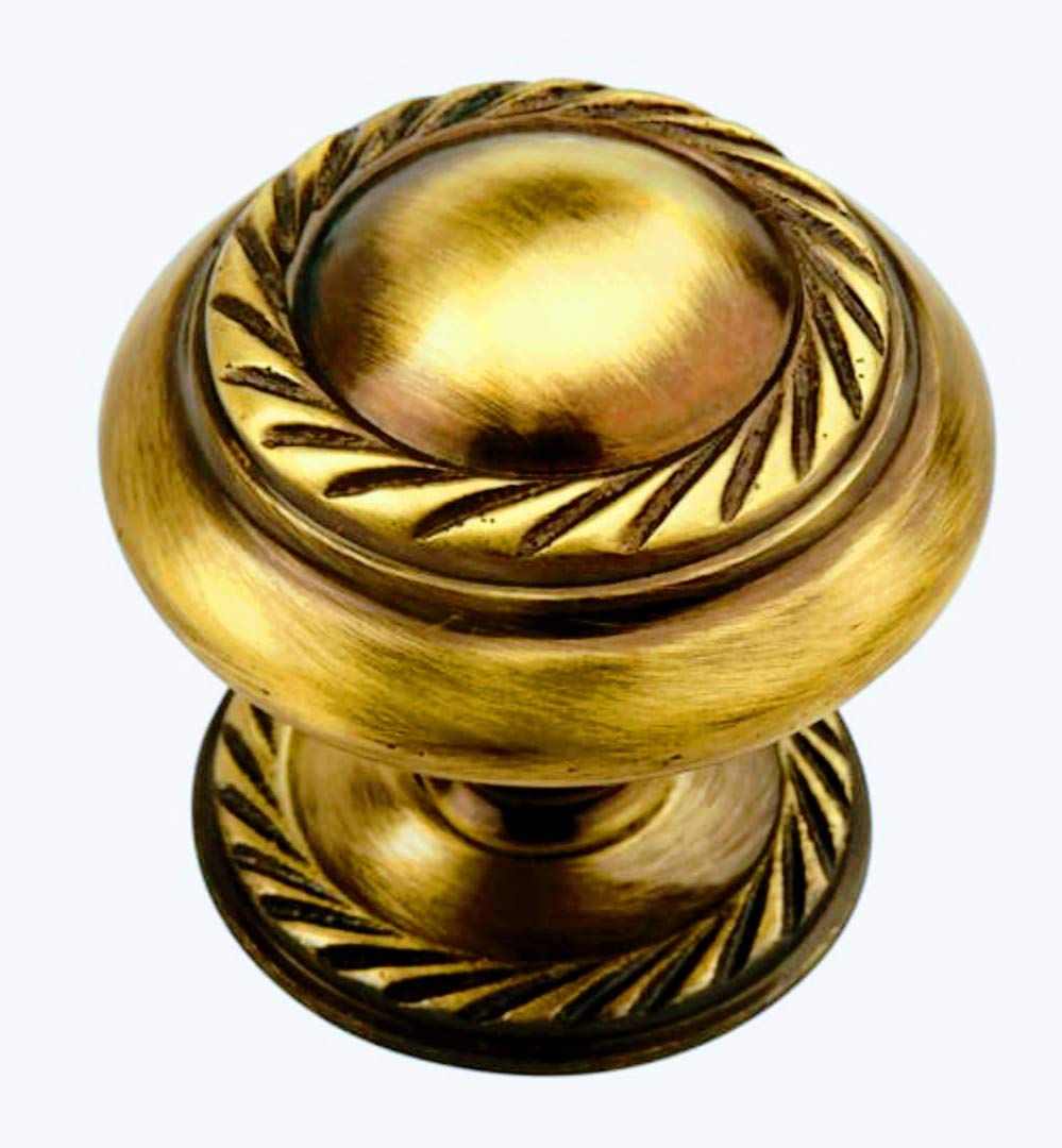 BRASS INDIA Brass Georgian Knob | for Door/Drawer/Glass | Heavy Brass Material (1 inch) (B08L6MHW7R) Amazon Price History, Amazon Price Tracker