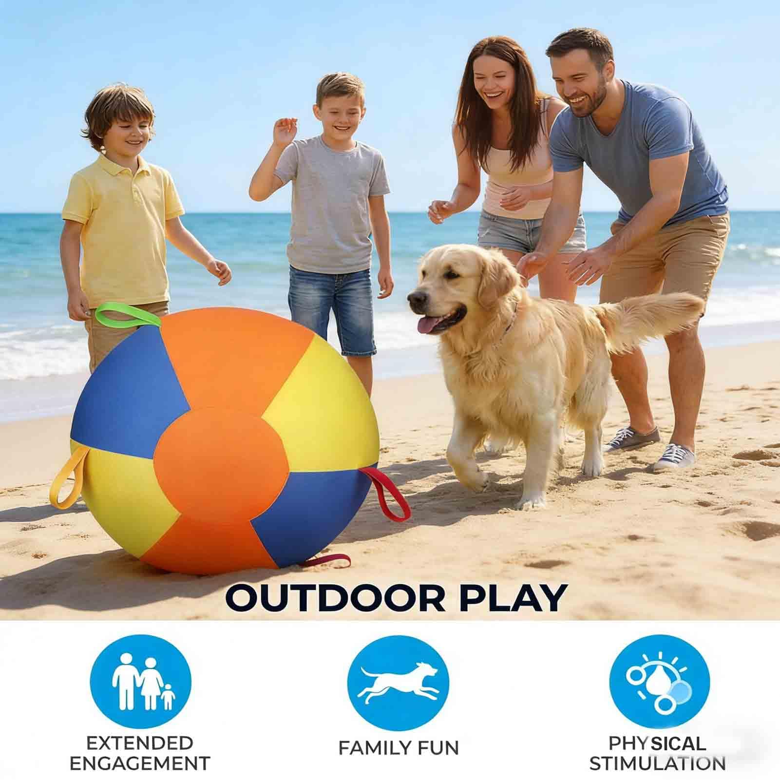 Pelota de pastoreo para perros y caballos de 18/22 pulgadas, bolas grandes inflables, juguetes de pastoreo, bola gigante para Border Collies, juguete duradero e impermeable para perros