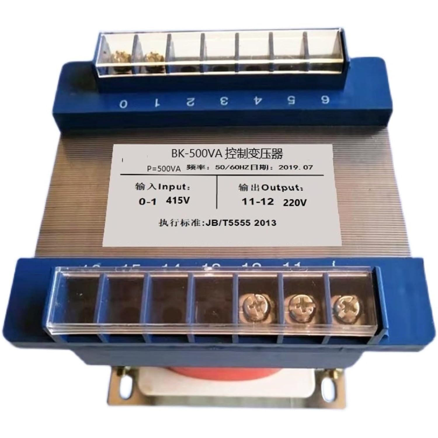 Transformer 415V to 220V 500W Single-Phase Control Transformer 415V to 220V BK-500VA 1Pcs