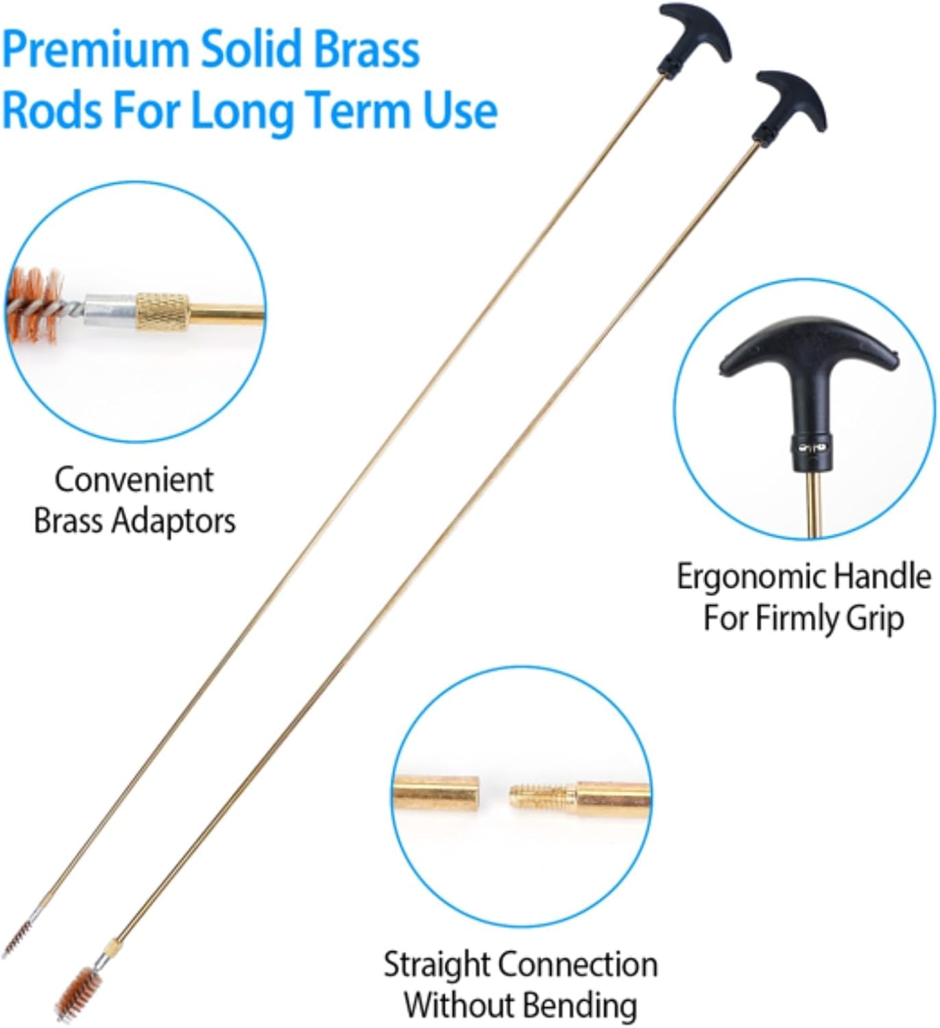 Universal Gun Cleaning Kit Gun Cleaning Brushes Mops Muff Guard w/Carrying Case for Rifles Pistols Handguns Shotguns