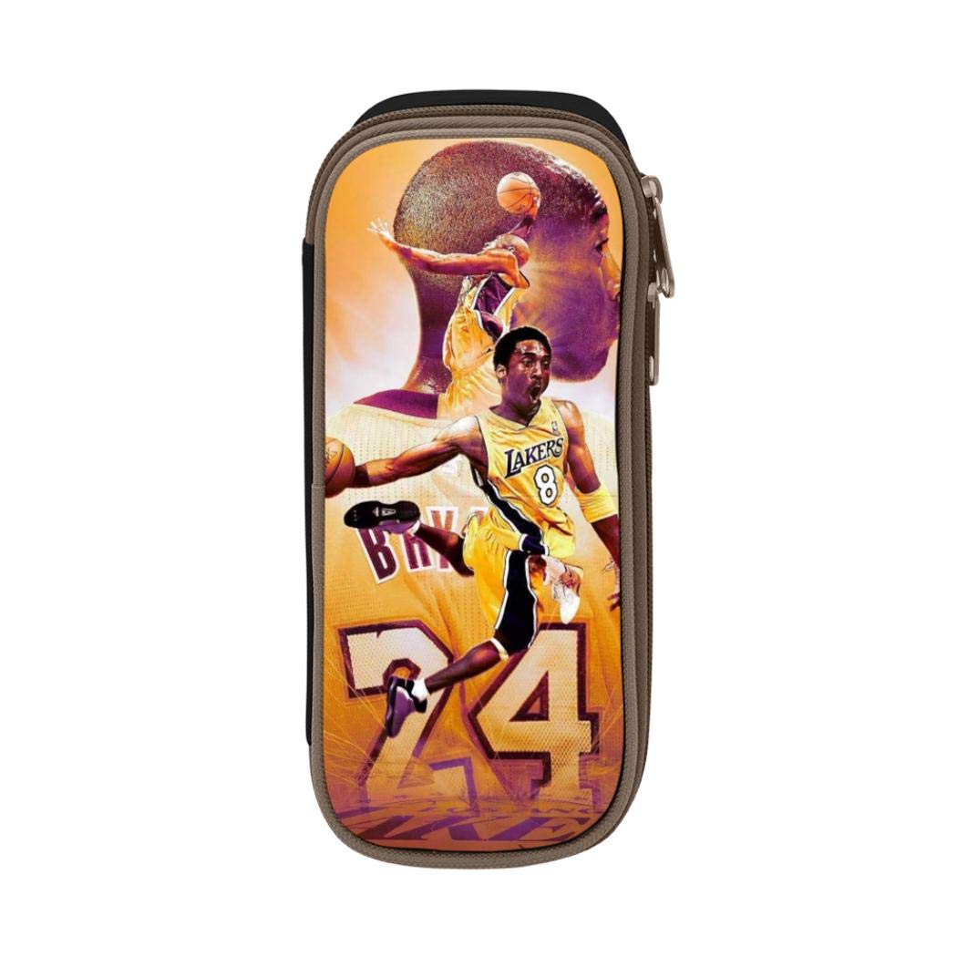 812 K-obe B-ryant Pen case - Individual Printed Pencil Box Large Capacity Utility Pen Bag