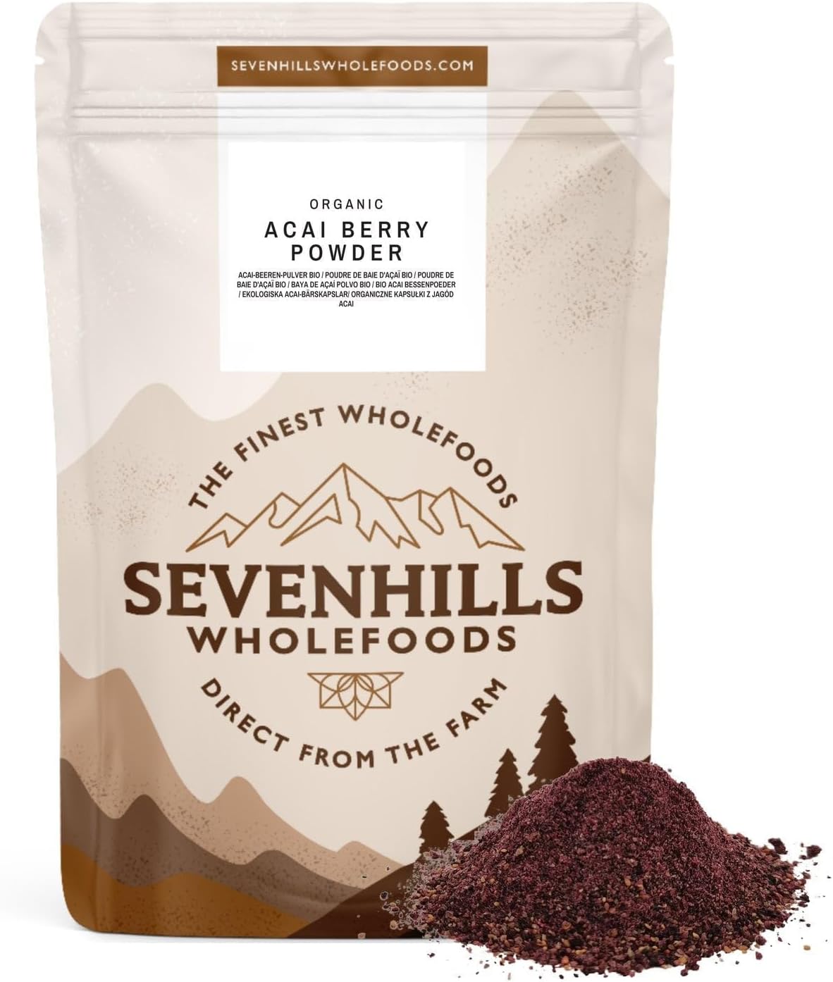 Sevenhills Wholefoods Organic Acai Berry Powder 100g Sevenhills Wholefoods Organic Acai Berry Powder 100g