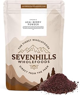 Sevenhills Wholefoods Poudre De Baie D'Açaï Bio 100g | Lyophilisé | Brésil