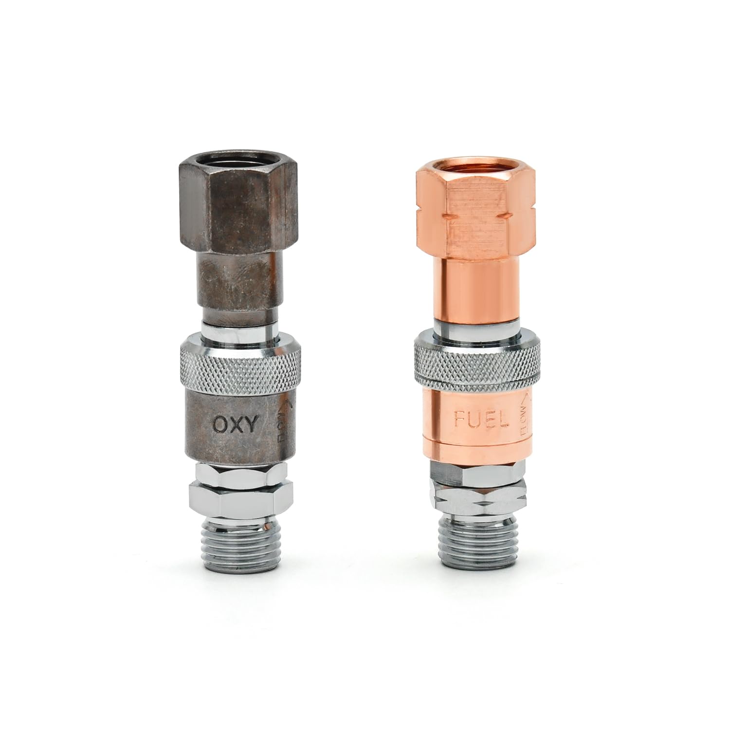 CAMPFIRE Accesorios de conexión rápida de oxiacetileno, juego de conexión rápida de antorcha de corte, antorcha de conexión rápida de combustible Oxy a accesorios de manguera, kit de acoplador de