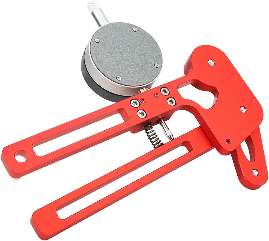 Spoke Tension Meter, CNC 7075 Aluminum, Red/Black - High Precision Digital Scale, Quick Easy Readings, Ideal for Bike Wheel Adjustment