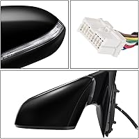 Vista 33 de DNA Motoring OEM-MR-HY1320239 Heated Powered Left Driver Side Door View Mirror W/Blind Spot Detection & Turn Signal Compatible with 2018-2019 Sonata