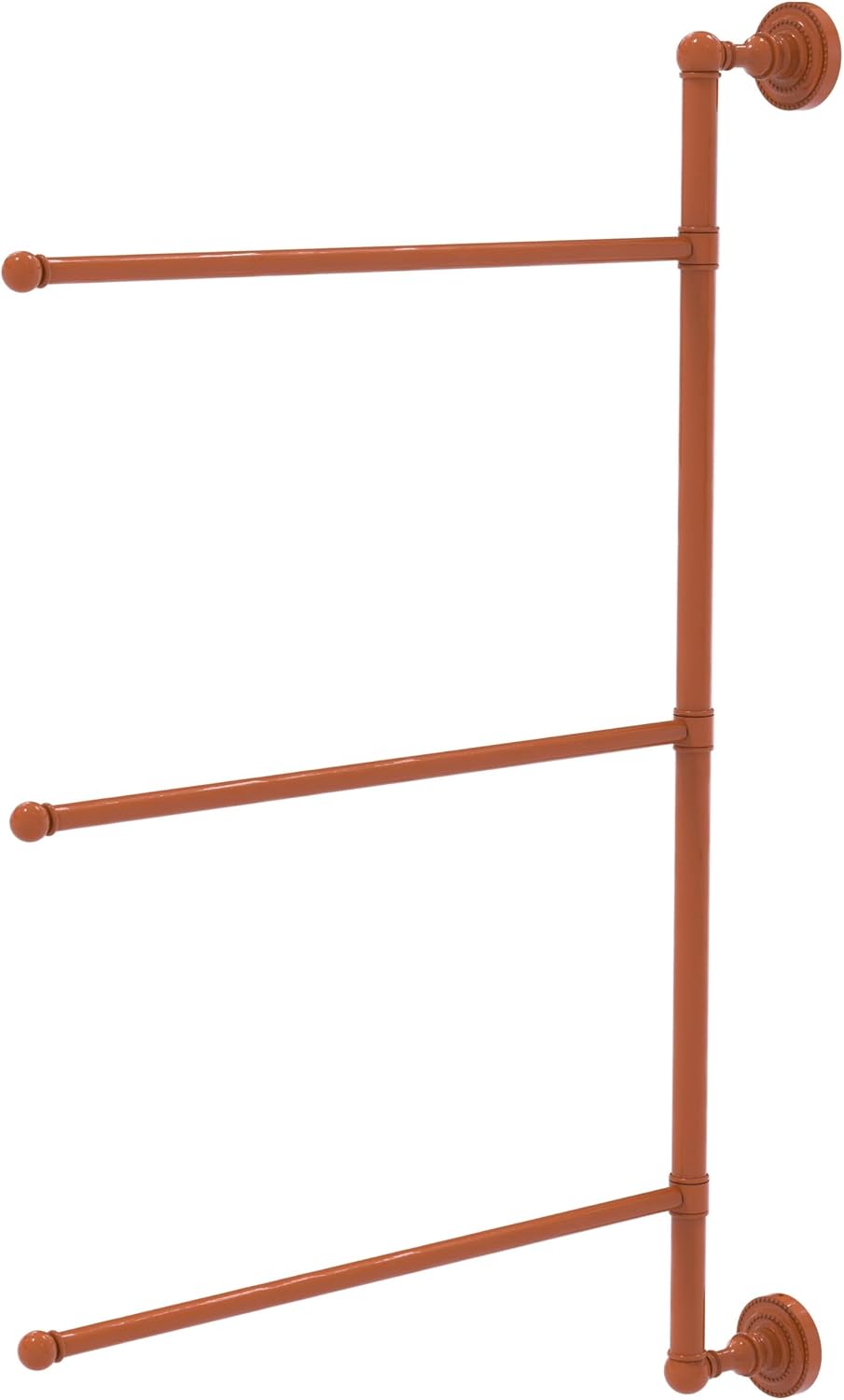 Allied Brass DT-27/3/16/28 Dottingham Collection 3 Swing Arm 28 Inch Vertical Towel Bar, 28", Oil Rubbed Bronze