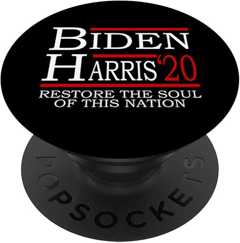 Joe Biden Kamala Harris 2020 Restaurar el alma de esta nación PopSockets Grip y soporte para teléfonos y tabletas