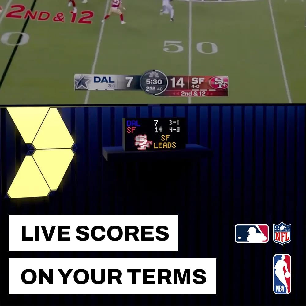 Tetra | Stocks & Crypto Ticker, Sports Scores, Weather, LED Display, Office Gift, Gift Room Decoration, Live Updates, animations