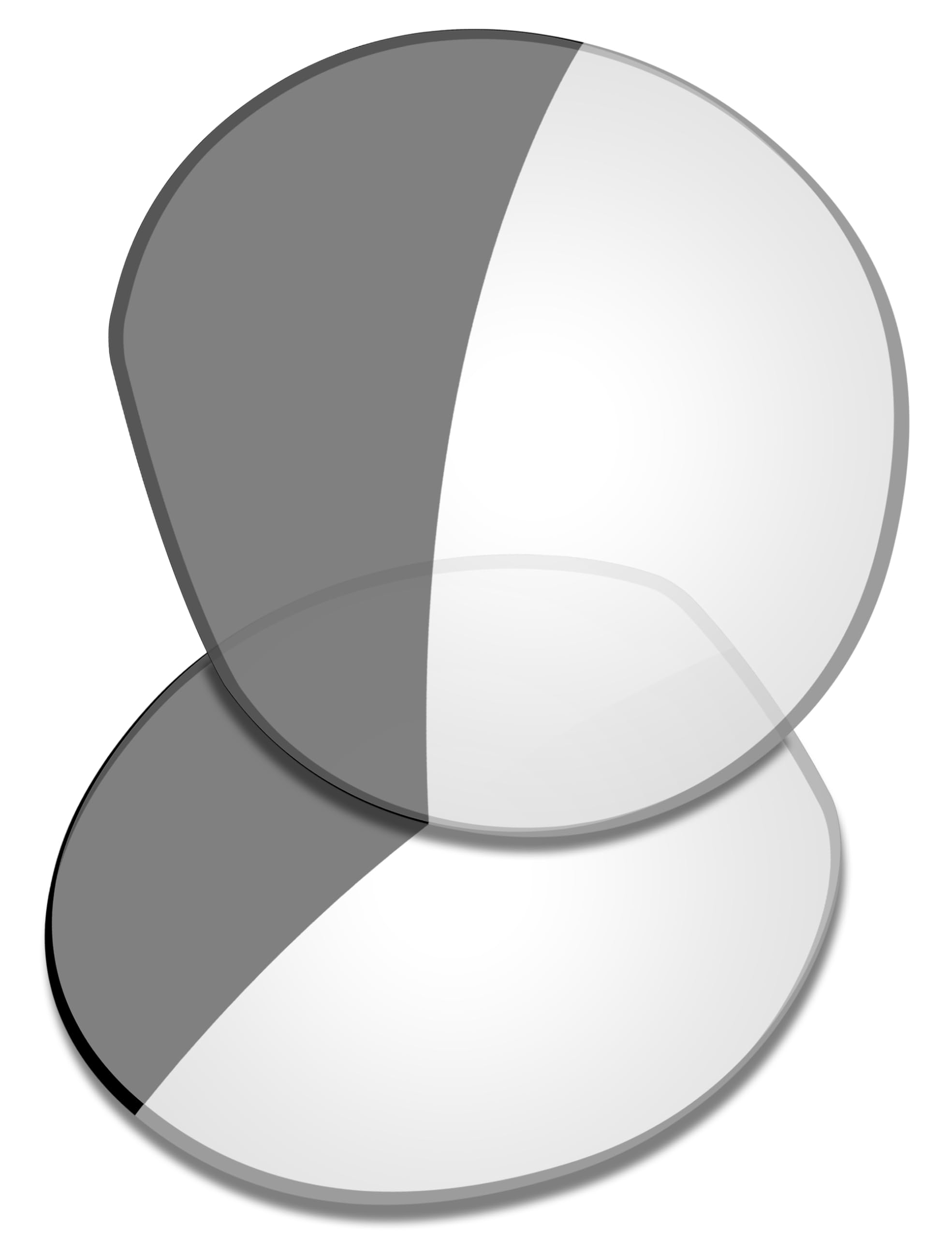 Saucer Lenti di ricambio premium per occhiali smart Oakley Meta HSTN OW8002, 51 mm