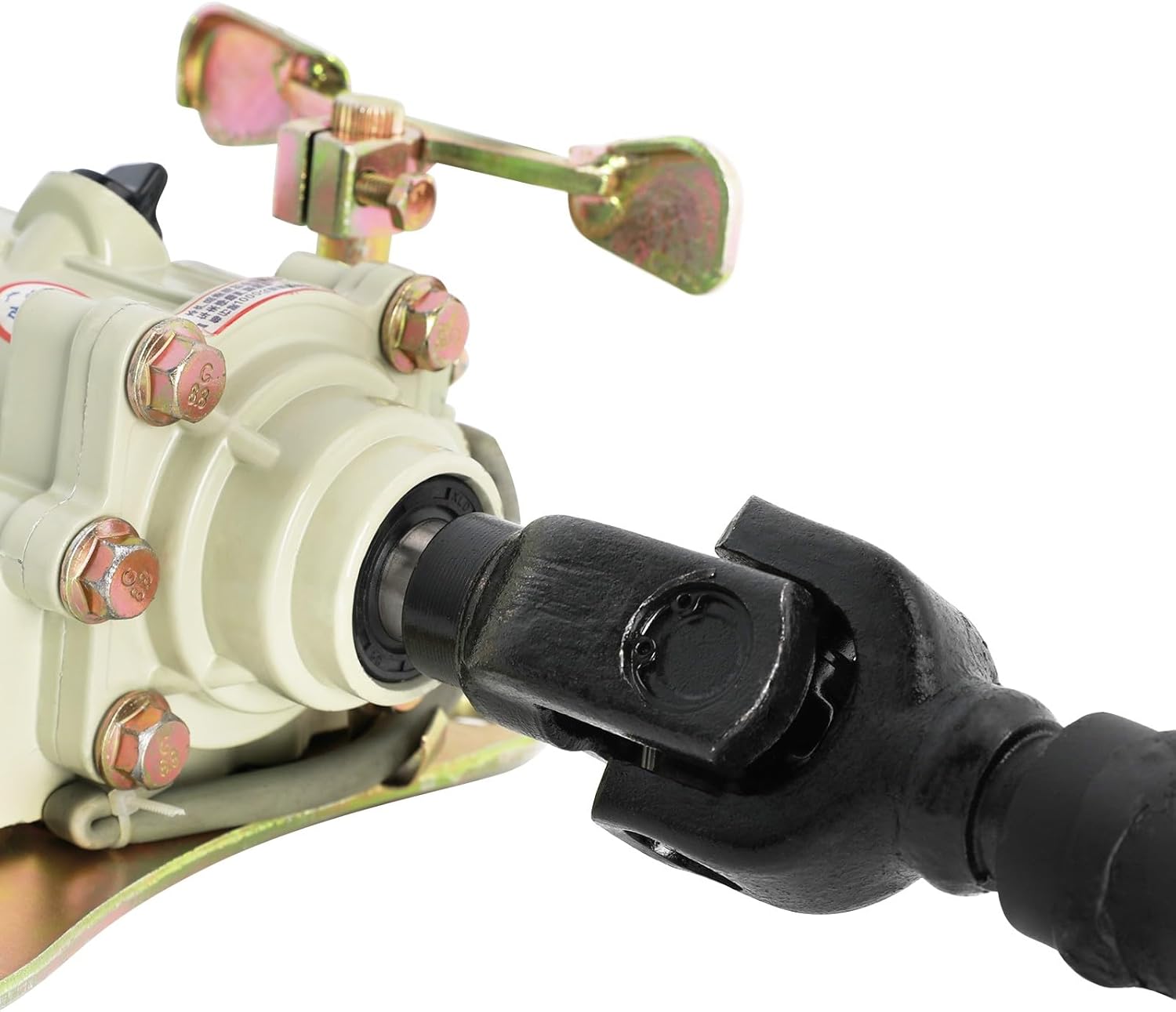 Transmission Reverse Gearbox, Integrated Reverse Gear Assembly for 150cc-300cc Vertical Engine ATV Trike Motorcycle, Forward and Backward Converter Transfer Gear Case