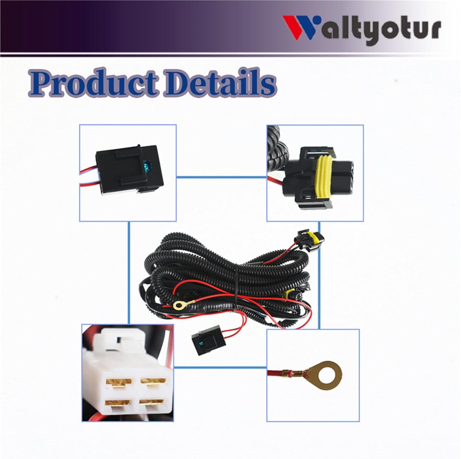 waltyotur 2Pcs Replacement for 2020 Sentra Fog Lights Front Bumper Driver Left and Passenger Right Side Halogen Fog Lamps Replacement for 1-6132157-407693