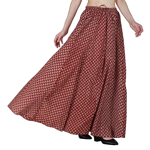 Image of Sttoffa Cotton Printed Women Wear Maxi Long Skirt 40 inch inch Full Length