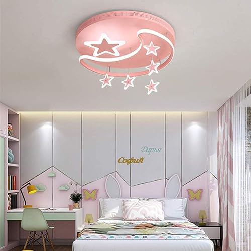 Miniatura 3 de NERDOH Lámpara para niños, lámpara de techo para dormitorio, lámparas de techo, luces colgantes regulables, modernas, LED, creativas, estrellas,