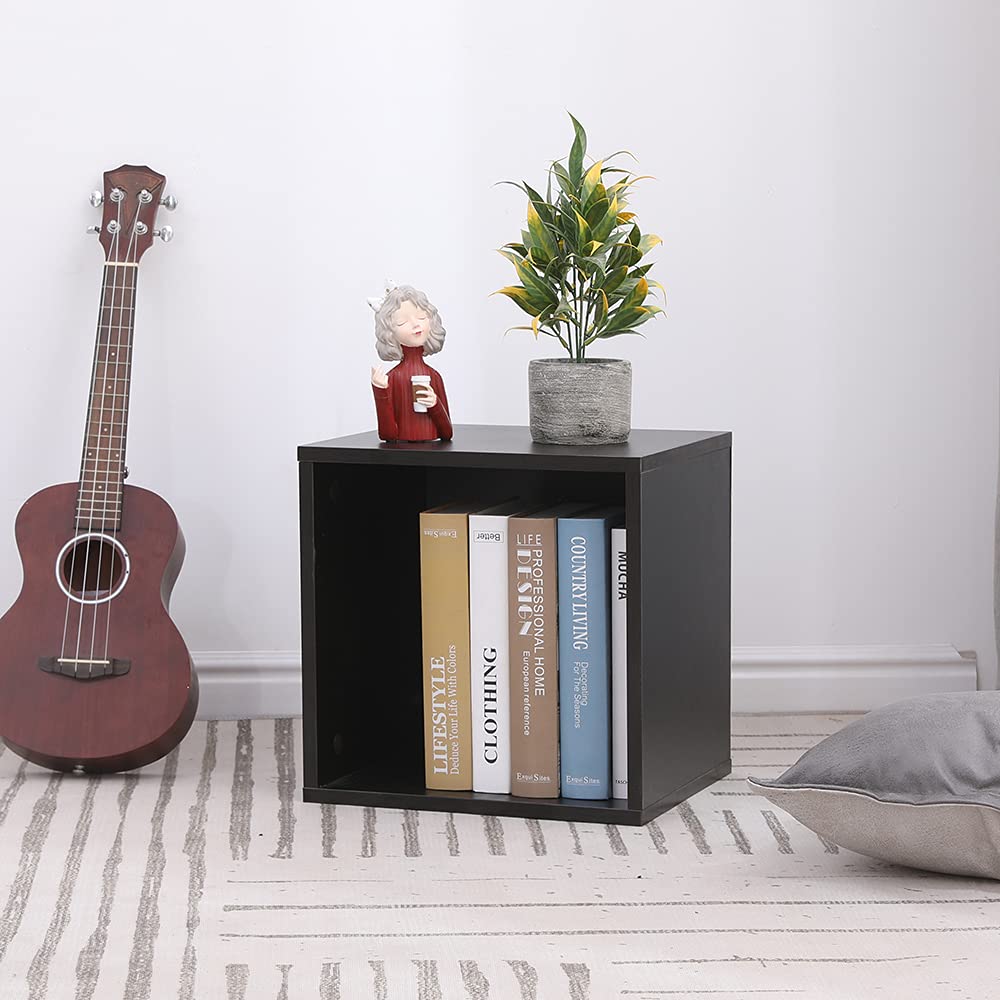Cubo arredo portaoggetti Libreria Scaffale Wenge 35x30x35 Legno MDF mensola scaffale Design Ufficio Ingresso Soggiorno Cubi arredo cubo legno cubi legno cubo portaoggetti