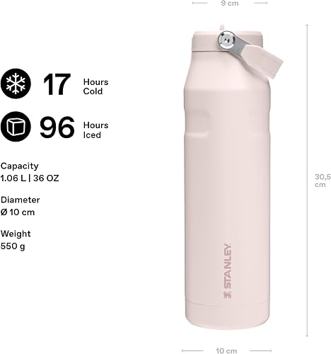 Stanley 1913 Flip Straw Borraccia Con Cannuccia 1.06L - Rose Quartz - 2