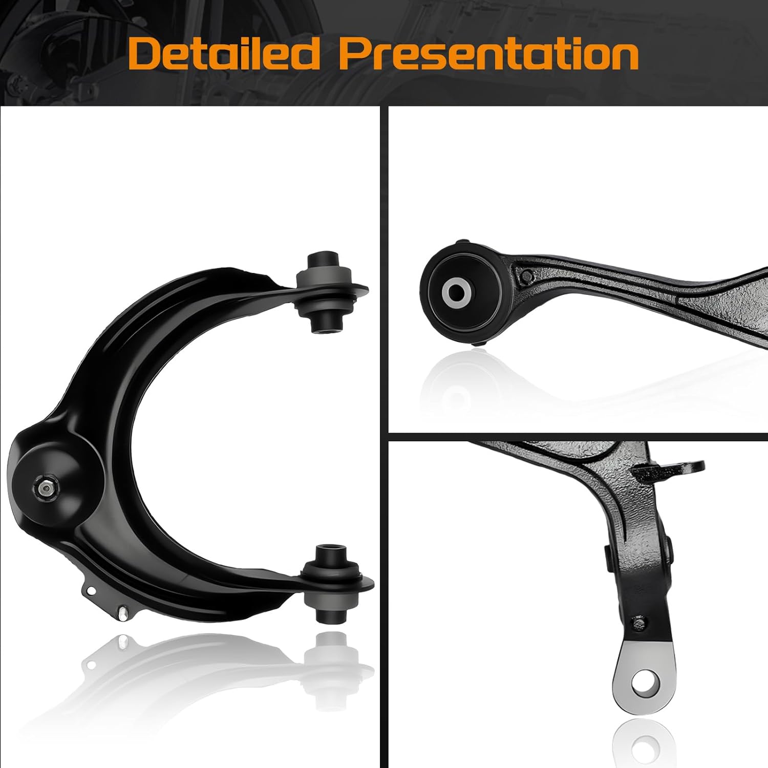14pc Front Upper & Lower Control Arms kit Compatible with Acura TSX 2004-2008; Honda Accord (2.4L L4 Only) 2003-2007 Front End Suspension kit w/Ball Joints + Tie Rods + Sway Bar Links