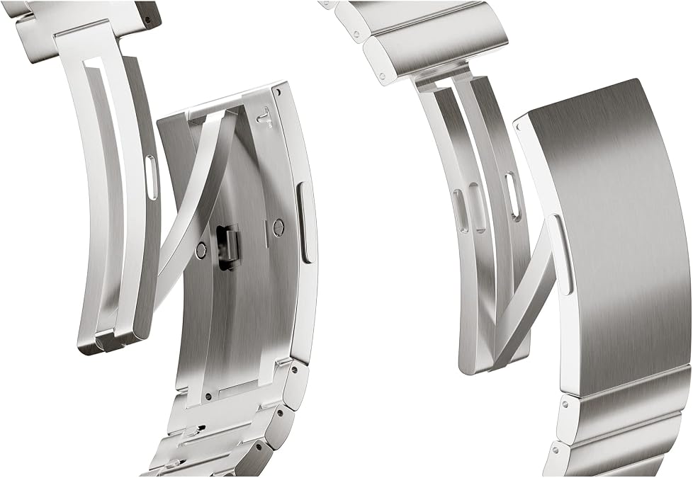 LDFAS for Galaxy Watch 9 Bands 44mm, (2026) Titanium Metal Watch Band with Hidden Buckle Classic Style Compatible for Samsung Galaxy Watch 8 40mm 47mm Band