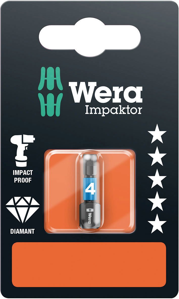 Wera 840/1 IMP DC HEX-PLUS Socket Screw – 4.0 X 25 Mm, Hex Drive, High-Quality Construction