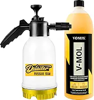 SNOW FOAM E PULVERIZADOR MANUAL HÍBRIDO 2 EM 1 – 2L DETAILER + SHAMPOO V-MOL 1,5L VONIXX