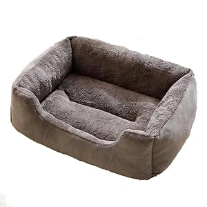 Zentaurus – Grand lit pour chien – Lit pour chiens de moyenne et grande taille – Matelas pour chiens de grande taille – Lavable (gris, M : 50 x 40 cm)