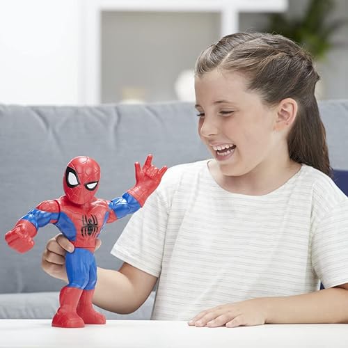 Miniatura 7 de Playskool Heroes Marvel Super Hero Adventures Mega Mighties Spider-Man Figura de acción coleccionable de 10 pulgadas, juguetes para niños a partir