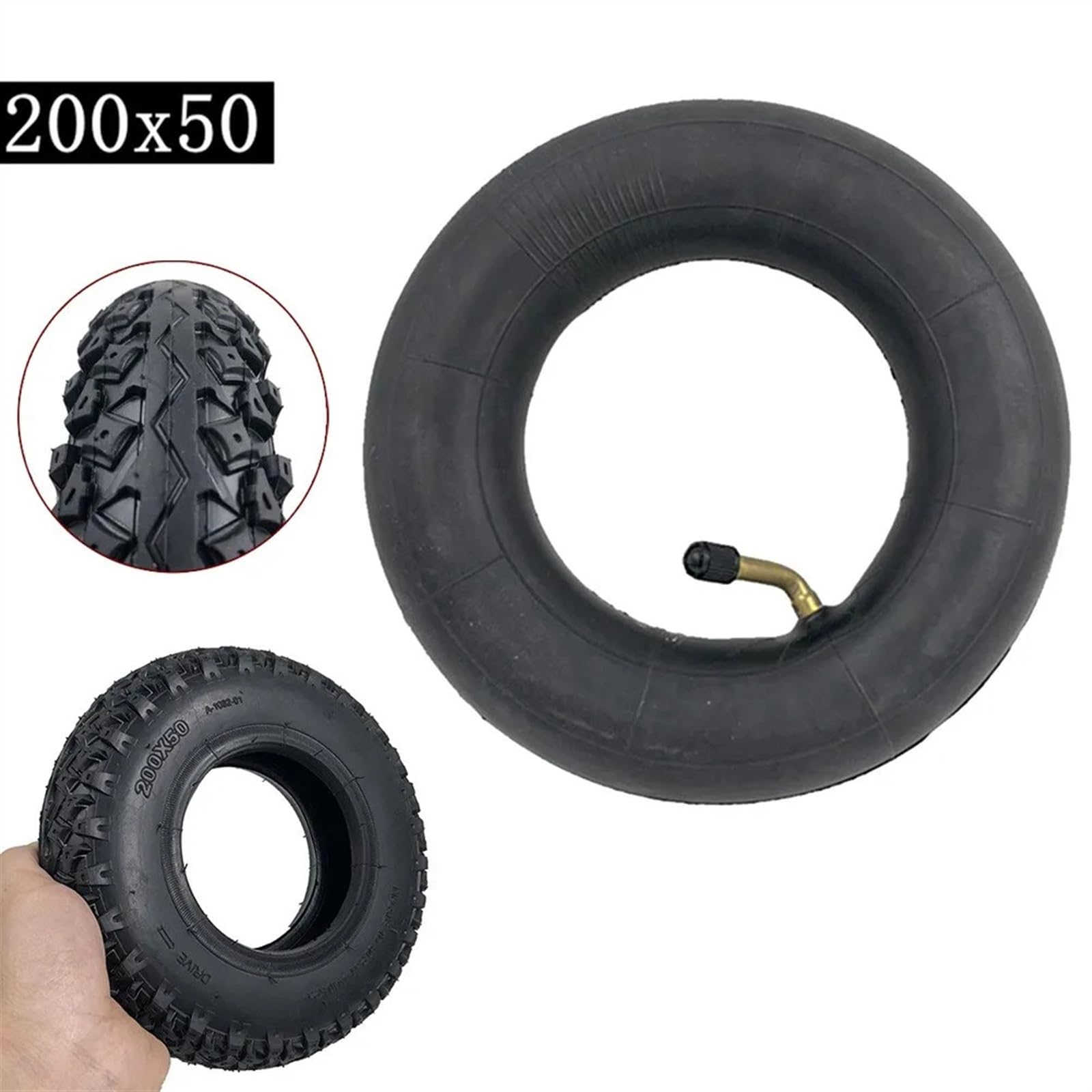 Pneumatico Monopattino 8.5 Antiforatura Pneumatici Interni Ed Esterni 200x50 (8x2) Resistenti All'Abrasione Per Scooter Elettrico, Ruote Di Ricambio