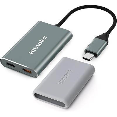 BonFook HiBloks USB C to AR Glasses Hub and Charging Adapter, Charge and Play Adapter with 4K60Hz and 65W Fast Charging for Switch 1&2/Rokid/Xreal/RayNeo/VITURE/iPhone 15&16