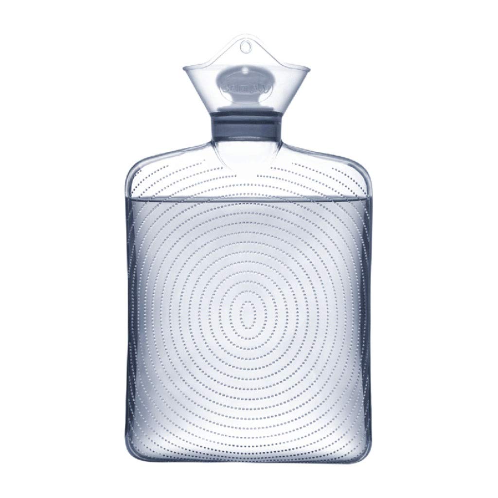 bolsa de agua caliente Botellas de agua caliente Bolsa de agua caliente Botella de agua caliente transparente de gran tamaño Ideal for aliviar el dolor Botella de agua caliente llena de agua fría y ca