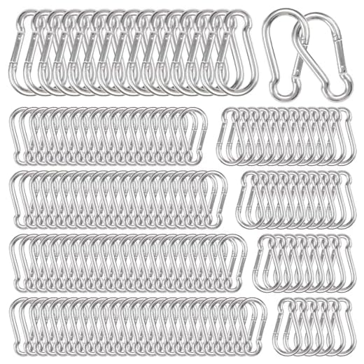 How to put keychains on backpack 200 Heavy Duty Carabiner Clips