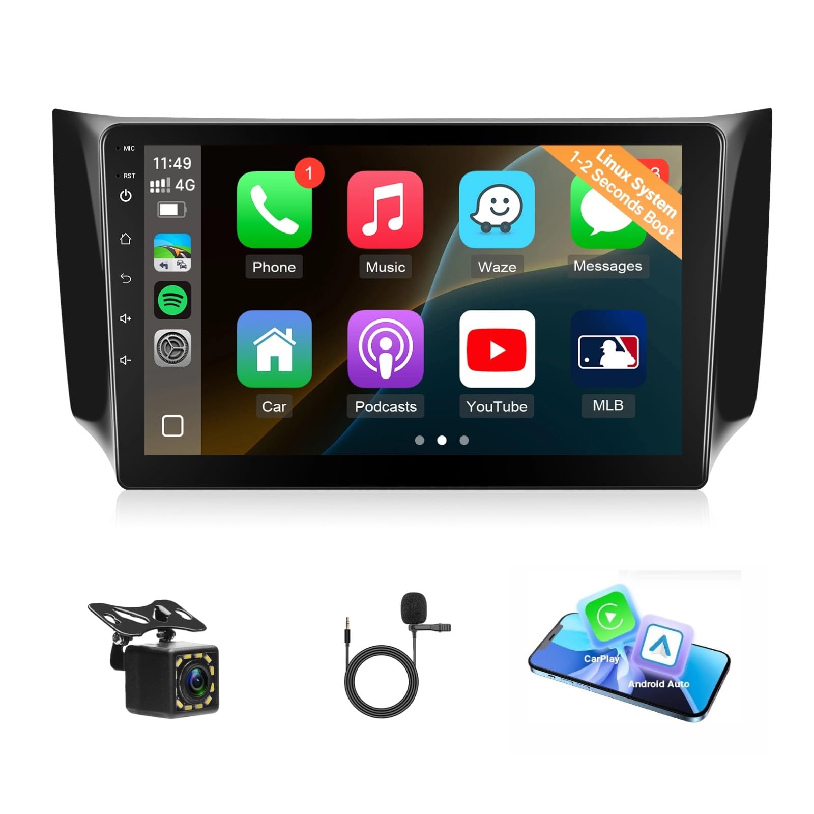 Amazon.com: Leadfan Linux Car Stereo for Nissan Sentra 2013-2019