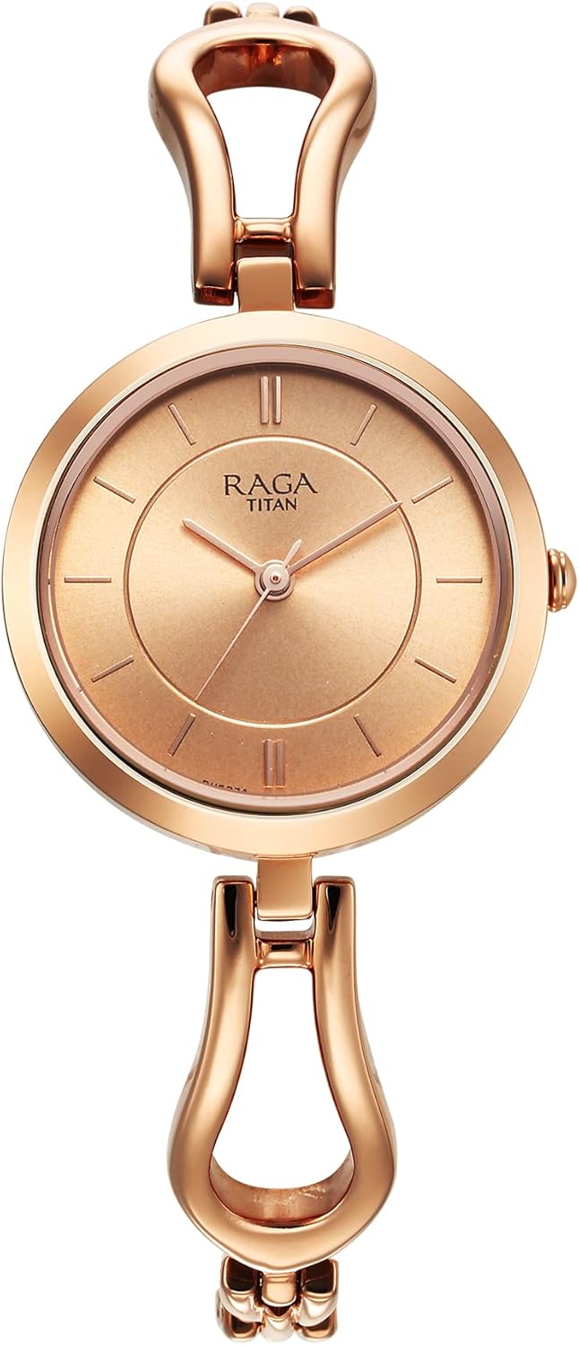 Titan Raga Power Pearls Quartz Analog Mother of Pearl Dial Metal Strap Watch for Women-NS2666WM01/NT2666WM01