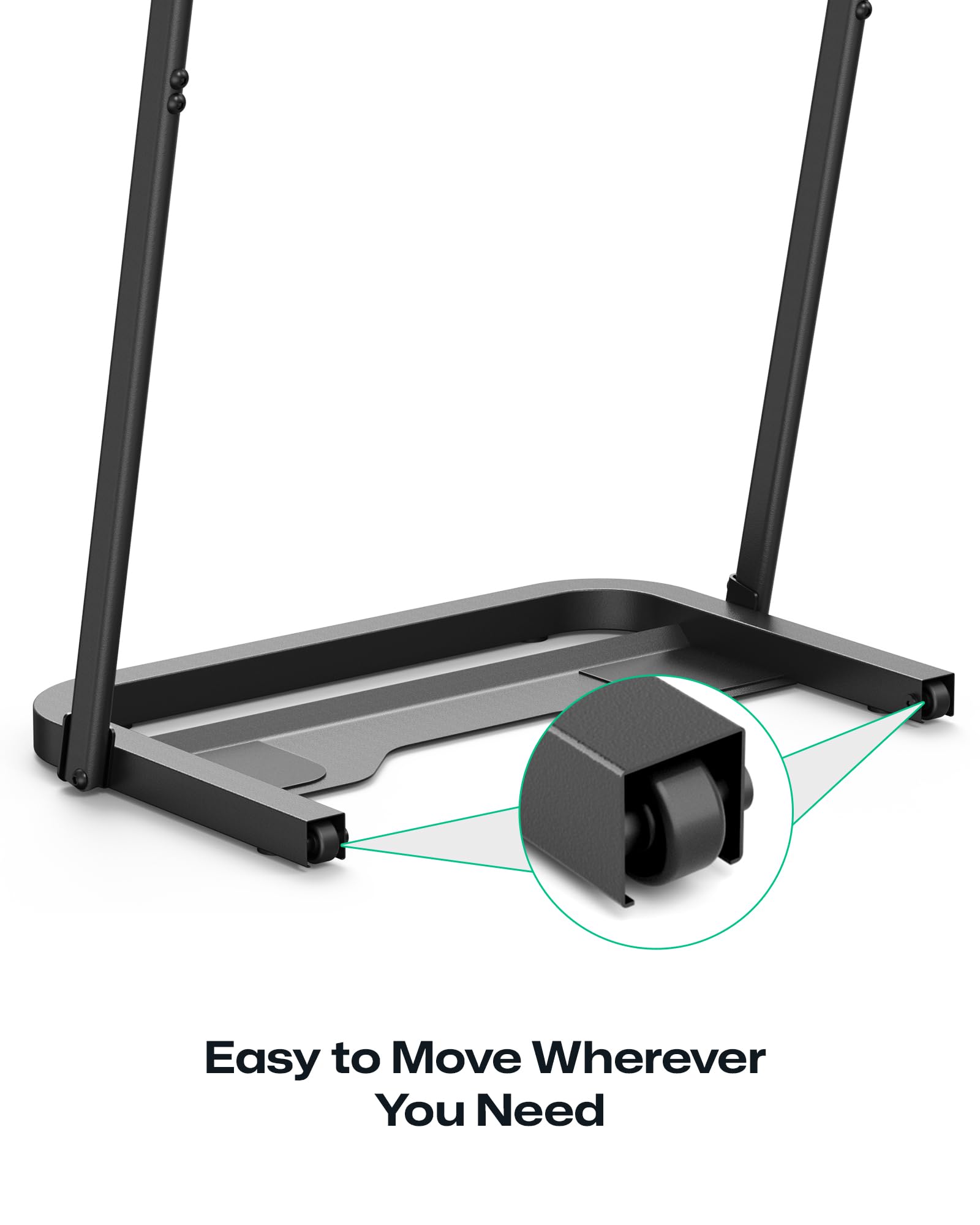 UREVO Barre pour Tapis de Marche, Barre pour Tapis Marche Uniquement Stable Compatible avec Largeur de 60cm, Poignée pour Tapis de Course avec Support Antidérapant, Universelle