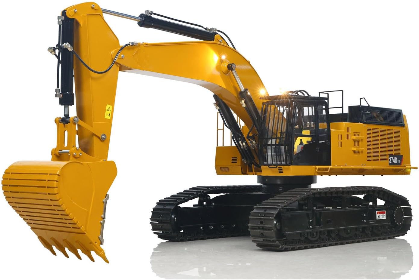 Huge 1/8 RC Hydraulic Excavator 395 Metal Heavy Duty Digger RTR Radio Controlled Construction Vehicles Models Light Sound System Hobby Grade Model for Adult Hobby