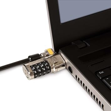 Kensington Clicksafe Combination Cable Lock for Laptops and Other Devices K64697US