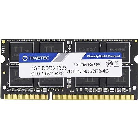 Amazon Timetec Hynix Ic 4 Gb ノートpc用メモリ Ddr3 1333 Mhz Pc3 1 5 V 4 Pin Sodimm 永久保証 4 Gb Timetec メモリ 通販